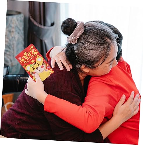 Miniatura 6 de BESTOYARD 108 Pcs Year of The Tiger Cartoon Red Envelope Lucky Money Pockets Red Pocket Folders Tuba Gifts Small Envelopes 3x5 Gift Card Envelope