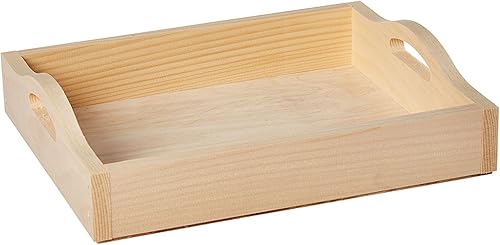 Walnut Hollow 3580 Bandeja de madera sin terminar para bodas decoración del hogar y proyectos de manualidades 11 x 15 pulgadas marrón