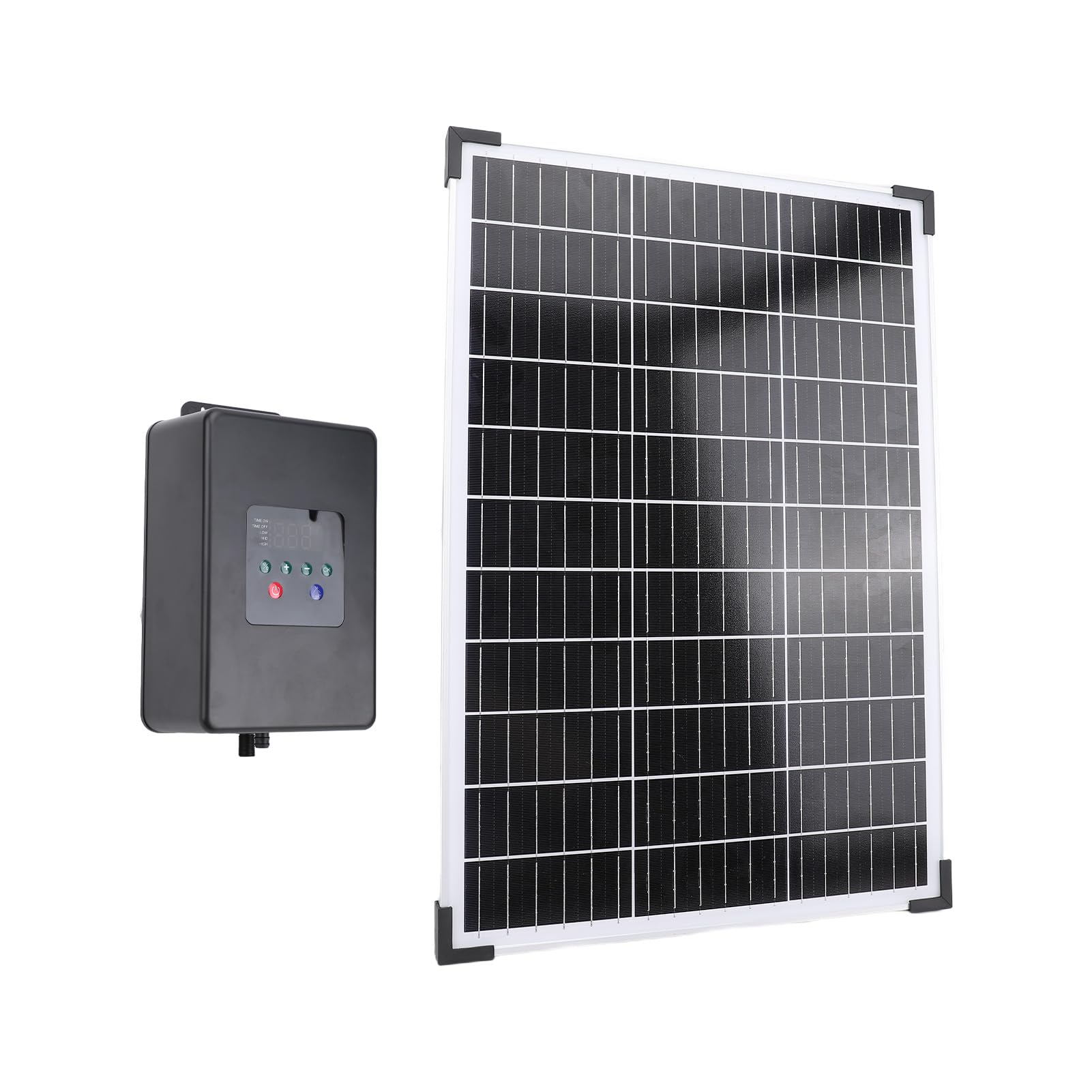 Greensen Bomba de Acuario Aireadora, Bomba de Aire Solar para Estanques de 30W para Estanque y Acuario, con Caja para Peces, Acuario, hidroponía.