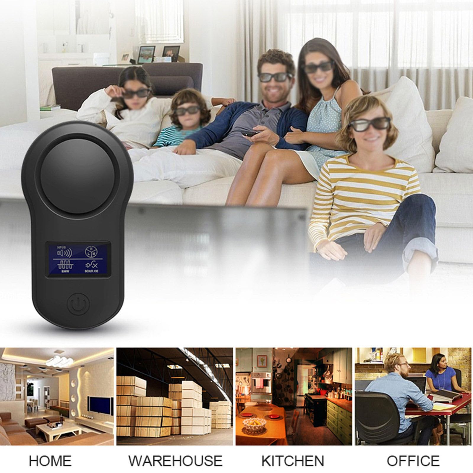 2szt, Plug-in Ultradźwiękowy środek odstraszający myszy, aby odstraszyć myszy/gryzonie/pająki do kuchni/sypialni/biura,Black