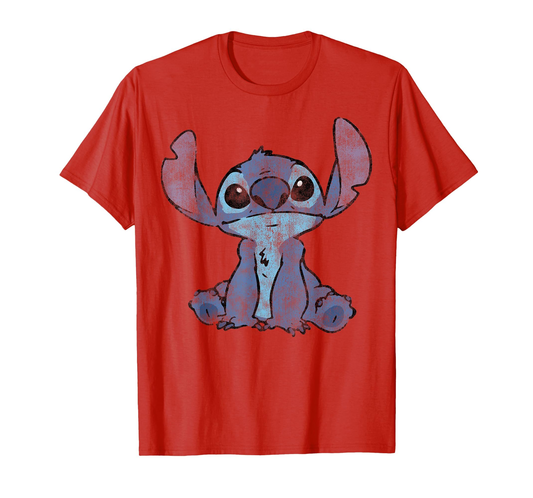 Disney Lilo &amp; Stitch Distressed Stitch Portrait T-Shirt