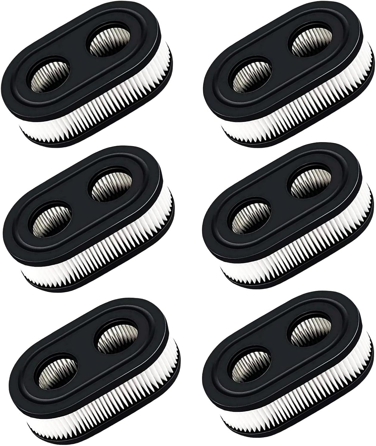 View 1 of (6-pack) 593260 Air Filter 798452 334404for Lawn Mower Air Cleaner Cartridge FilterReplacement for 500EX 550EX 575EX 625EX675EXI 725EXI, Toro Recycler Series Engine