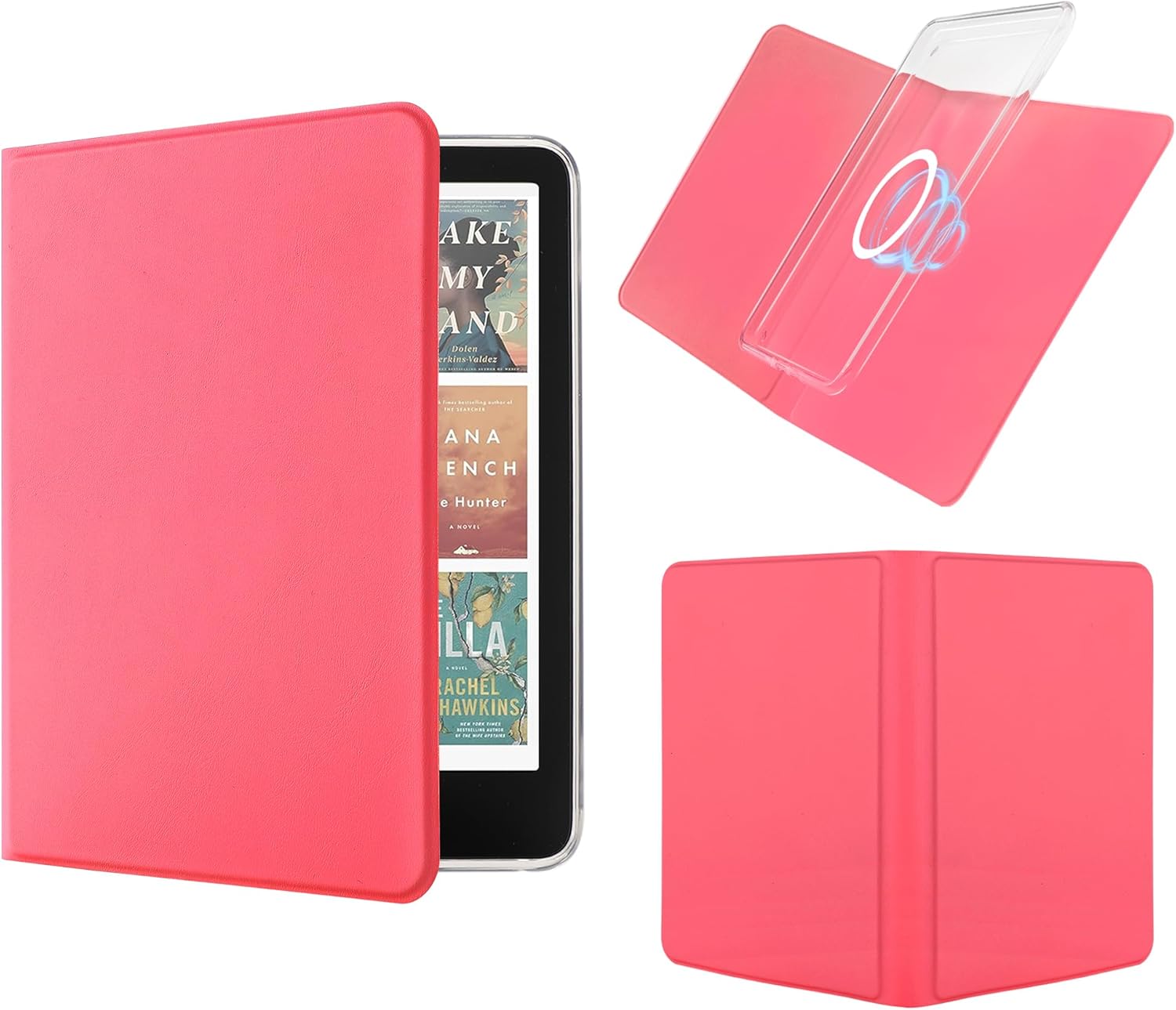 Magnetic Detachable Book Cover Case for 7" Kindle Paperwhite 12th Gen 2024 and Kindle Colorsoft Signature Edition, PU Leather Case and Clear TPU Cover with Auto Wake/Sleep (Composition Book)