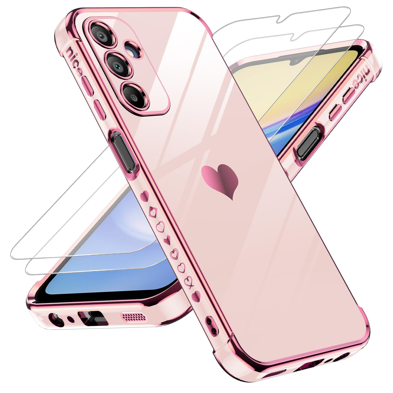 Cover Per Vivo Y76 5G Trasparente Gradiente Con Protezione Angoli, JIAFEI - 2