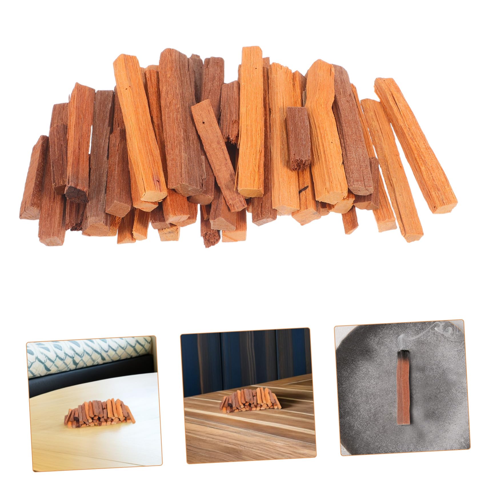 Varillas de Incienso de Sándalo Natural 1 Bolsa de Madera