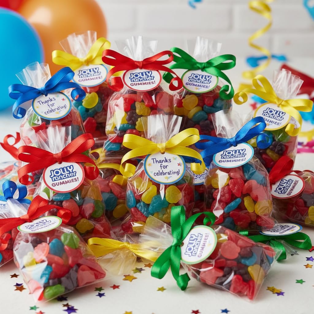 Jolly Ranchers Gummies Bulk Candy 2lb - Assorted Fruit Flavored Original JollyRancher Gummy Candy Bulk - Gummy Candy Jolly Ranchers Bulk Pack - 2 Pounds