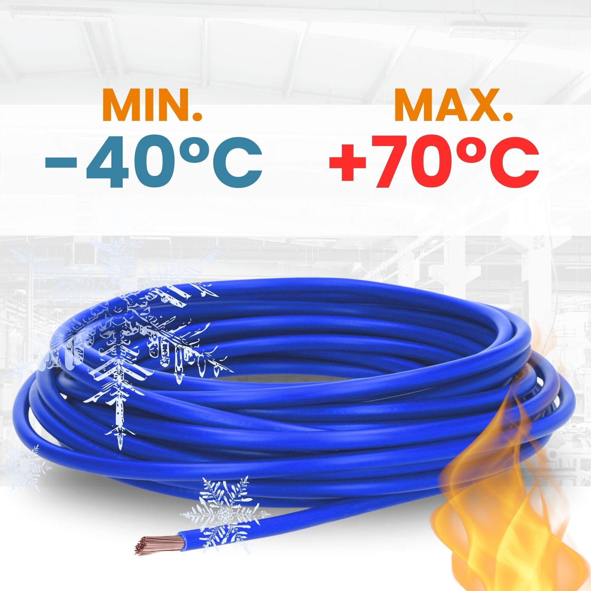 Lapp 4520141 Cavo Singolo H07V-K 1,5 mm², Filo in PVC da 100 m, Blu Scuro | Conduttore in rame flessibile classe 5, isolamento ignifugo per cablaggio quadri elettrici e sistemi di illuminazione