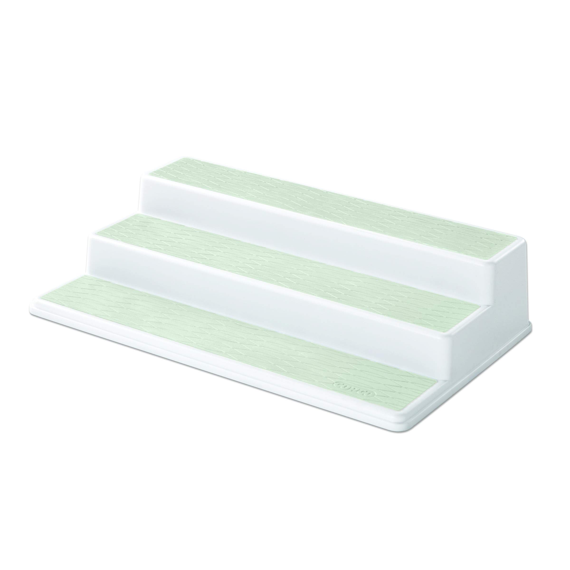 Photo 1 of 2 PACK 
Copco Non-Skid 3-Tier Spice Pantry Kitchen Cabinet Organizer, 15-Inch, Green 15-Inch Green Organizer