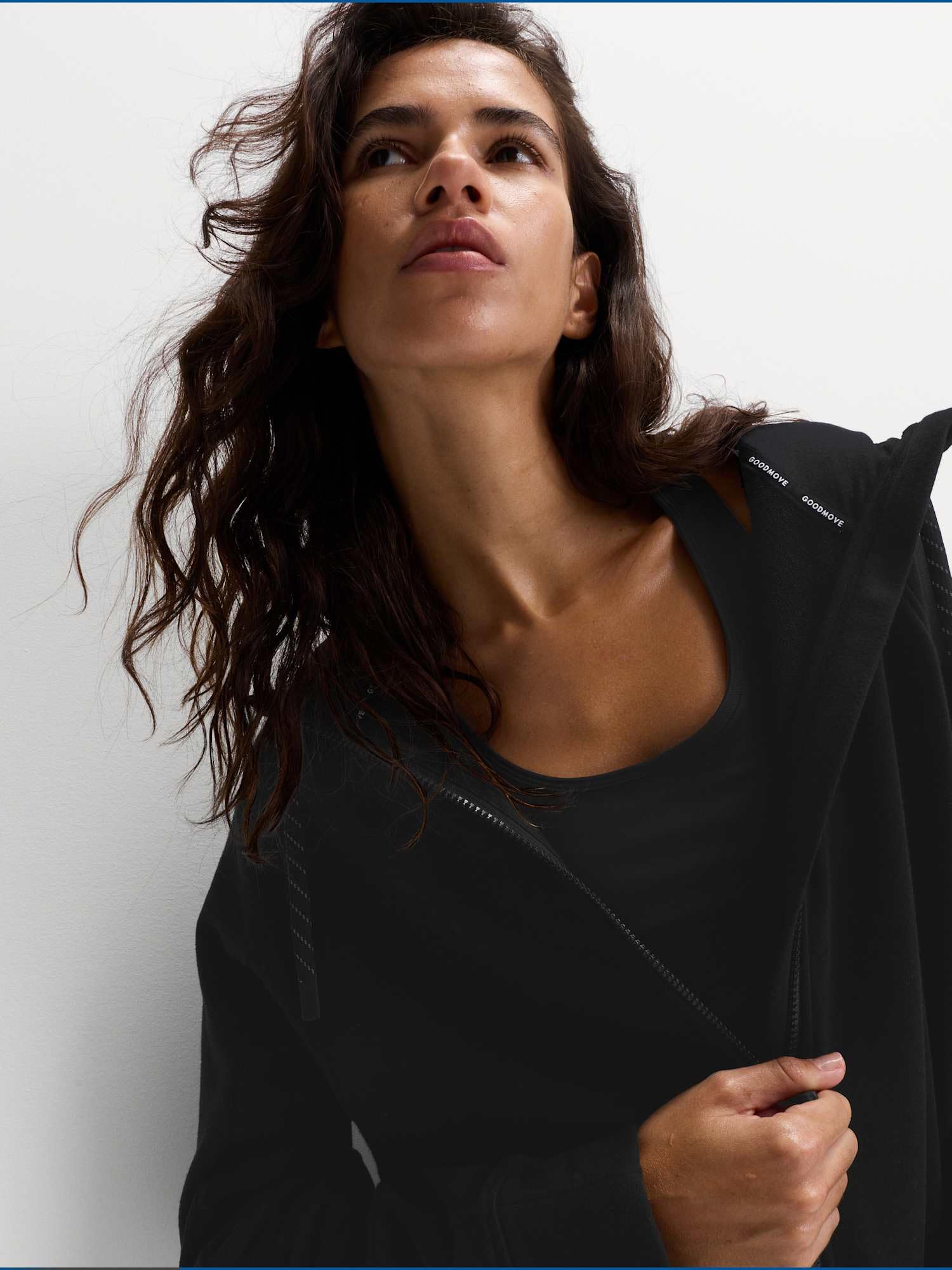 Marks & Spencer Sudadera con Cremallera y Capucha con Alto Contenido en Algodón para Mujer, Ajuste Relajado, con Bolsillos