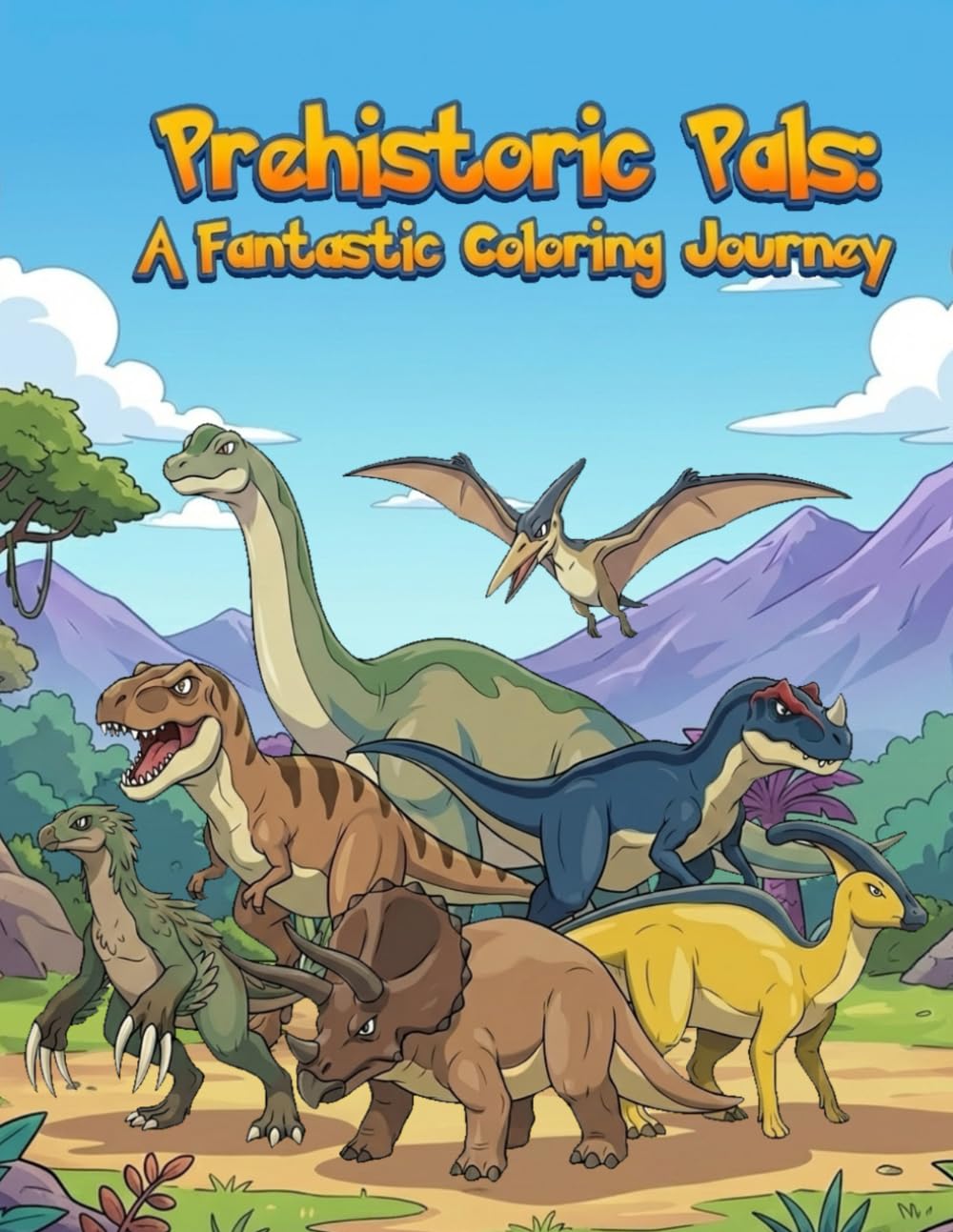 Prehistoric Pals - A Fantastic Coloring Journey