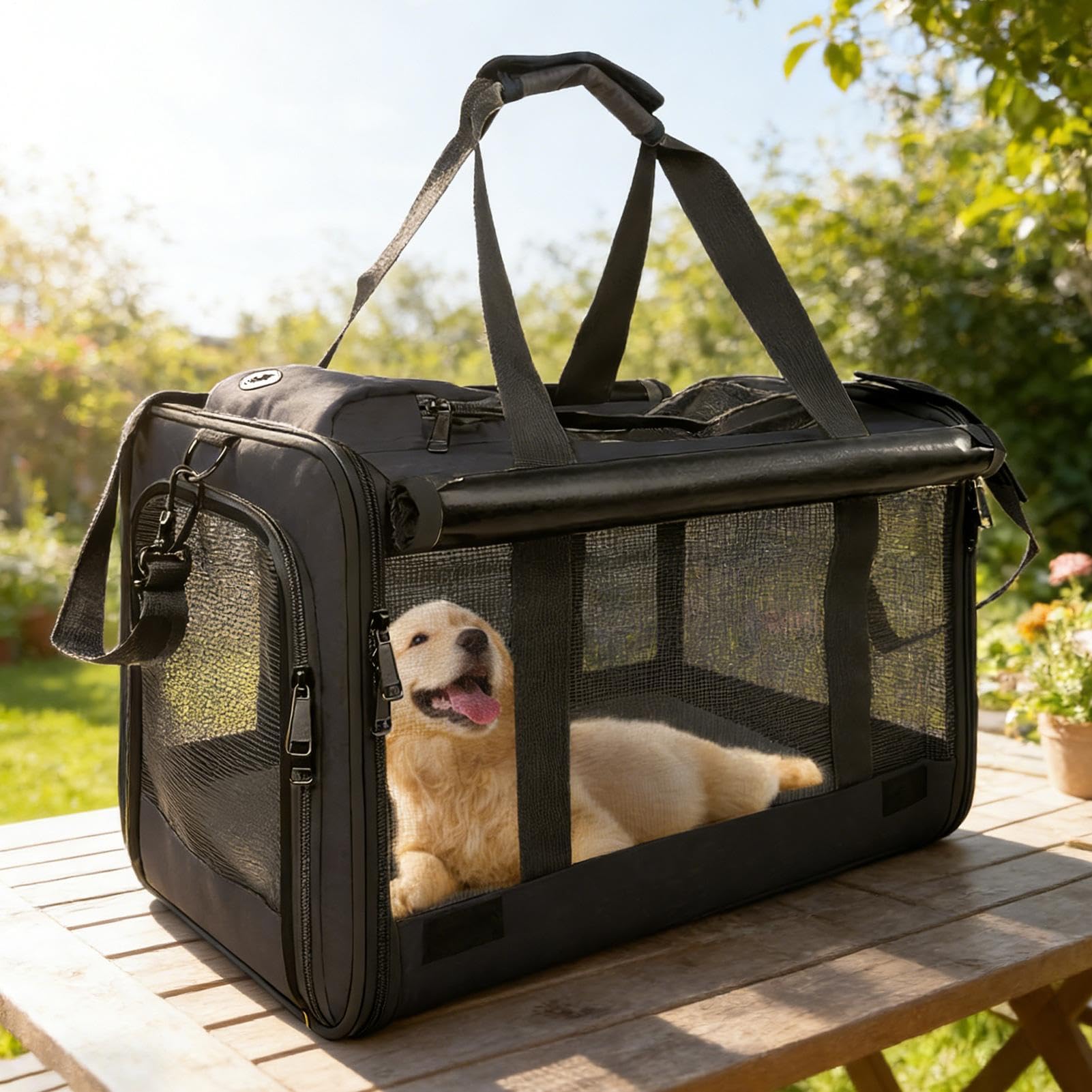 Transporteur pour Chat Jusqu'à 9 kg Sac de respirant et portable | Sac de transport pour chat Pour les aventures en extérieur, camping, hôpital, avion, voiture, moto
