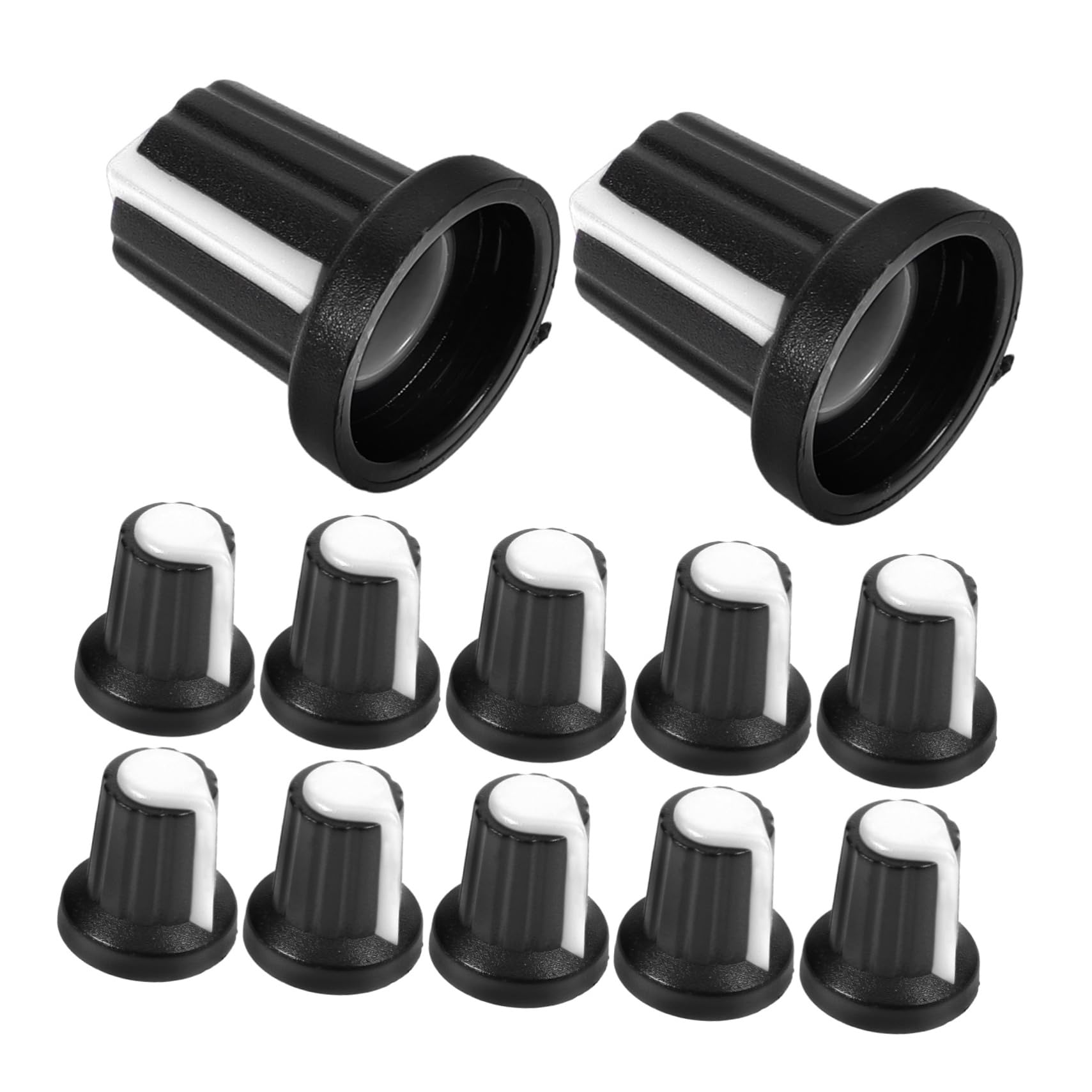 Abaodam 20pcs Replacement Potentiometer Knobs for Guitar Bass Inline Volume Control