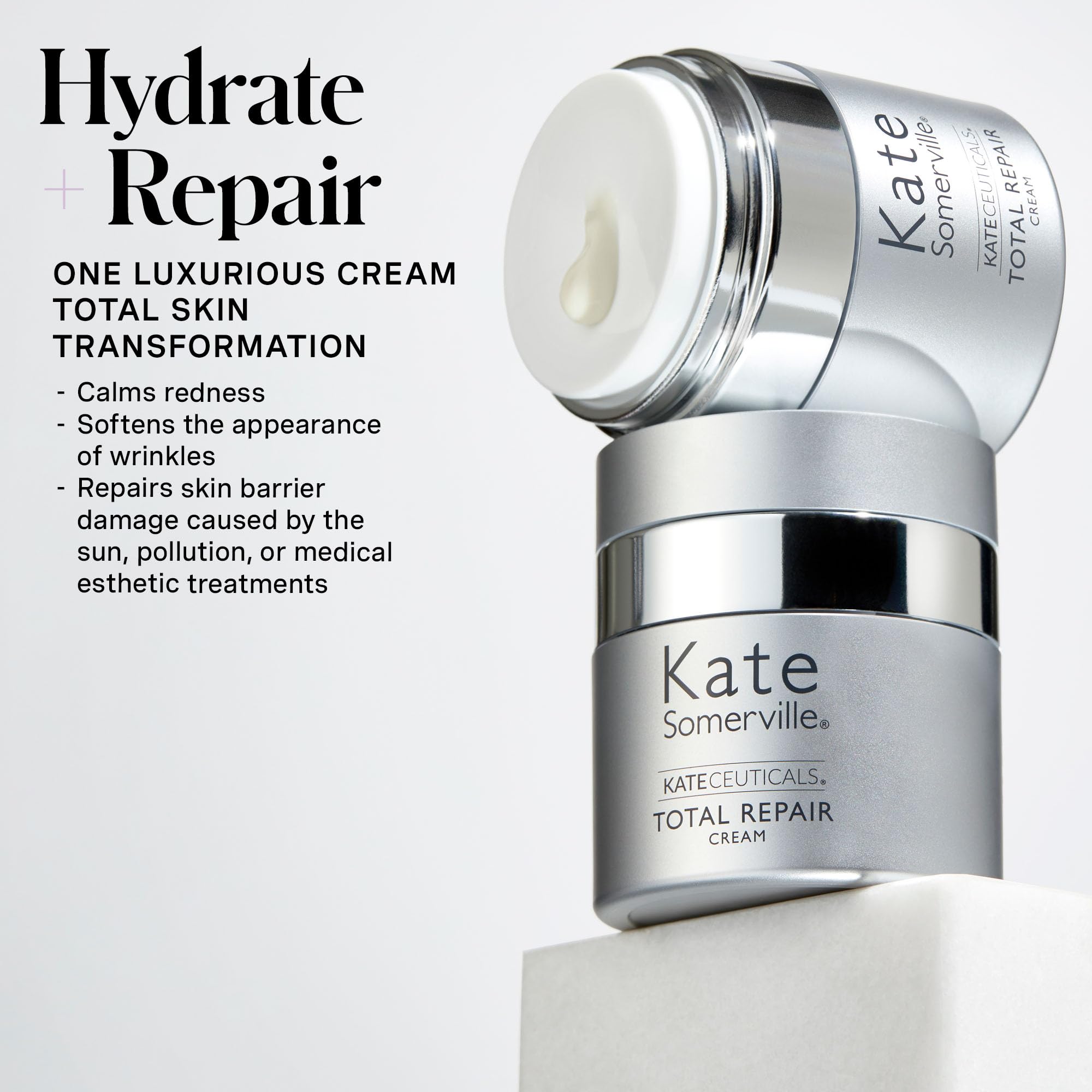 Kate Somerville KateCeuticals Total Repair Cream – Advanced Anti-Aging Moisturizer, Visibly Reduces Wrinkles & Fine Lines, 1 Fl Oz