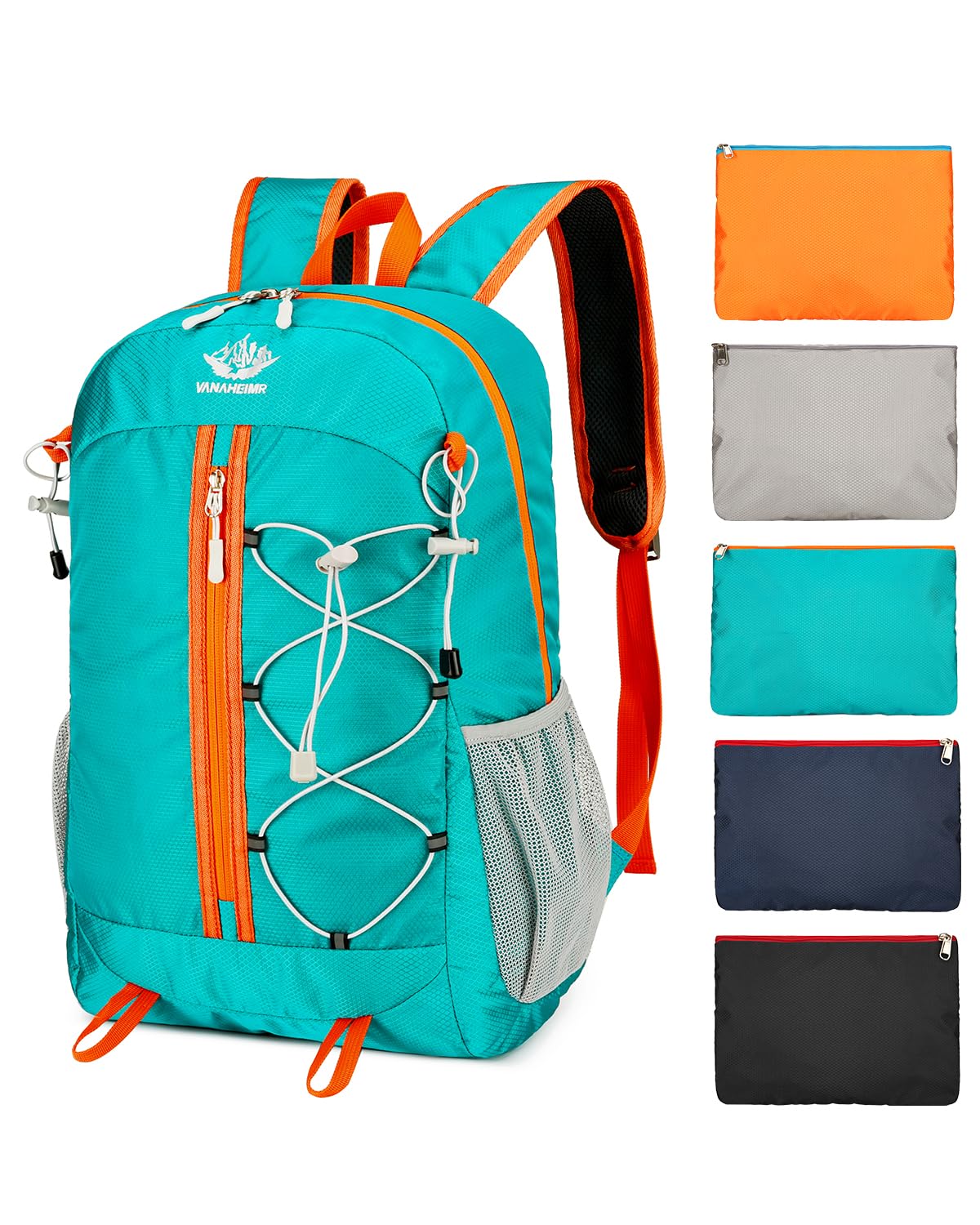 szyanlai Hiking Backpack for Women, 30L Ultra Lightweight Foldable Waterproof Rucksack,Back Pack Rucksack for Women Kids Camping Travel (Green)