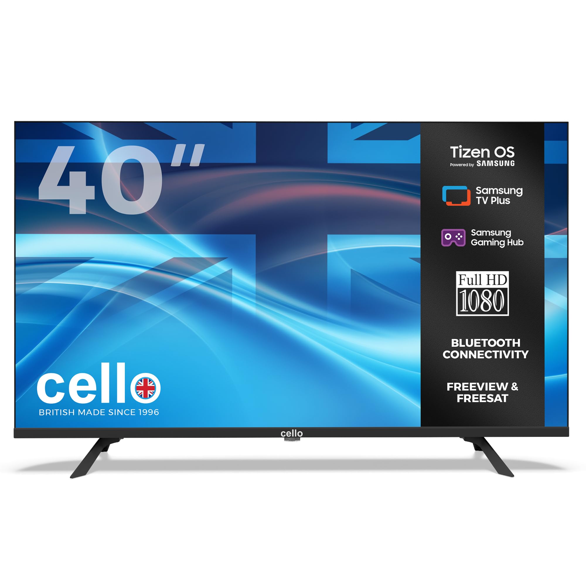 Cello C4025tz Frameless 40 Inch Full Hd Large Smart Tv Powered By Tizen Operating System Cloud Gaming Without Console - Bluetooth, Hdmi, Usb & Wi-Fi C
