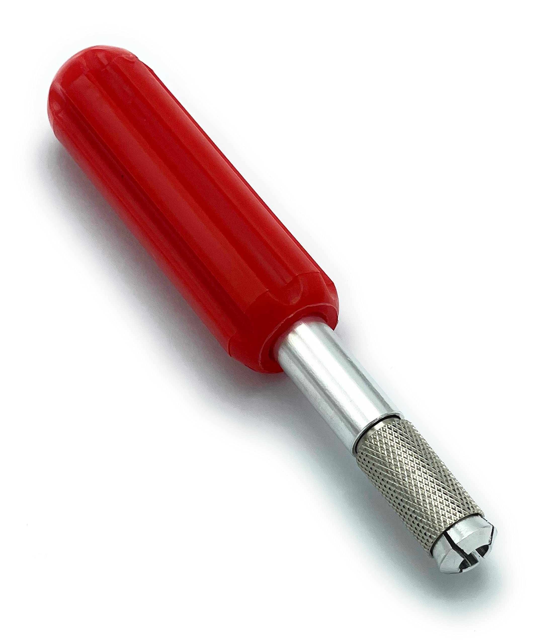 CCA Router Blade Holder Exacto red Handle Floor Tool with Quick Twist Blade Change - Image 2