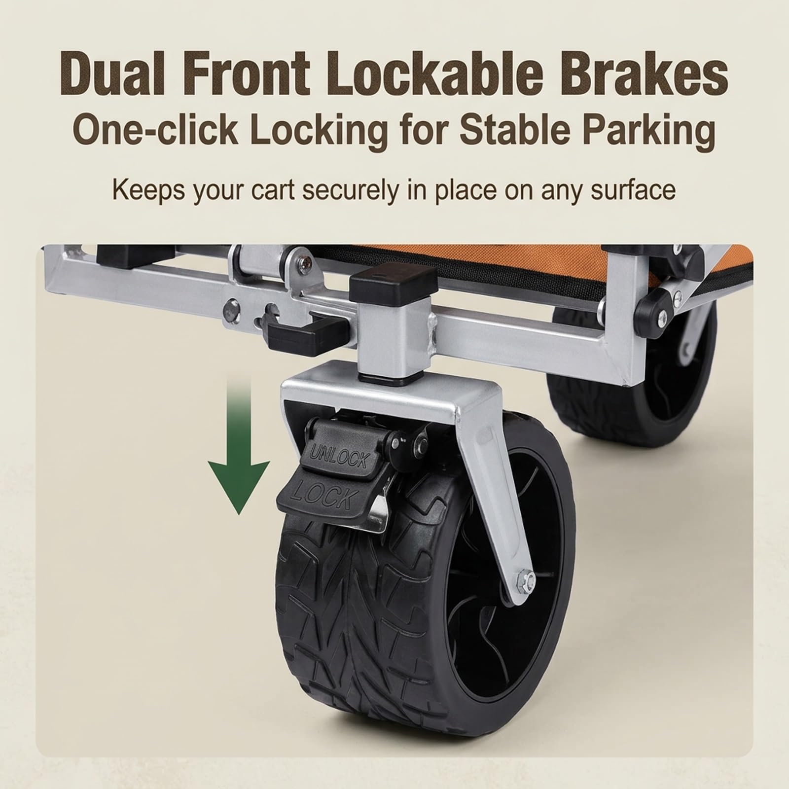 Carrito de Venta Ambulante Plegable,Puesto móvil Profesional | Diseño plegable,ruedas giratorias 360° con freno,ideal para ferias y mercados(Blauw,118cm/46.5in)