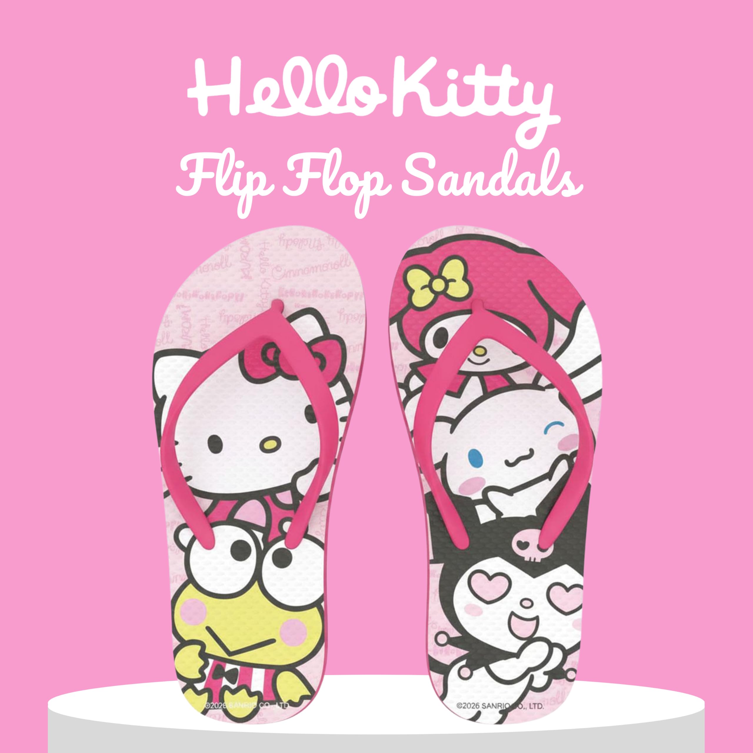 Hello Kitty Infradito per Bambine, Sandali Estivi Regalo per Ragazze, Taglie EU 26 alla 33