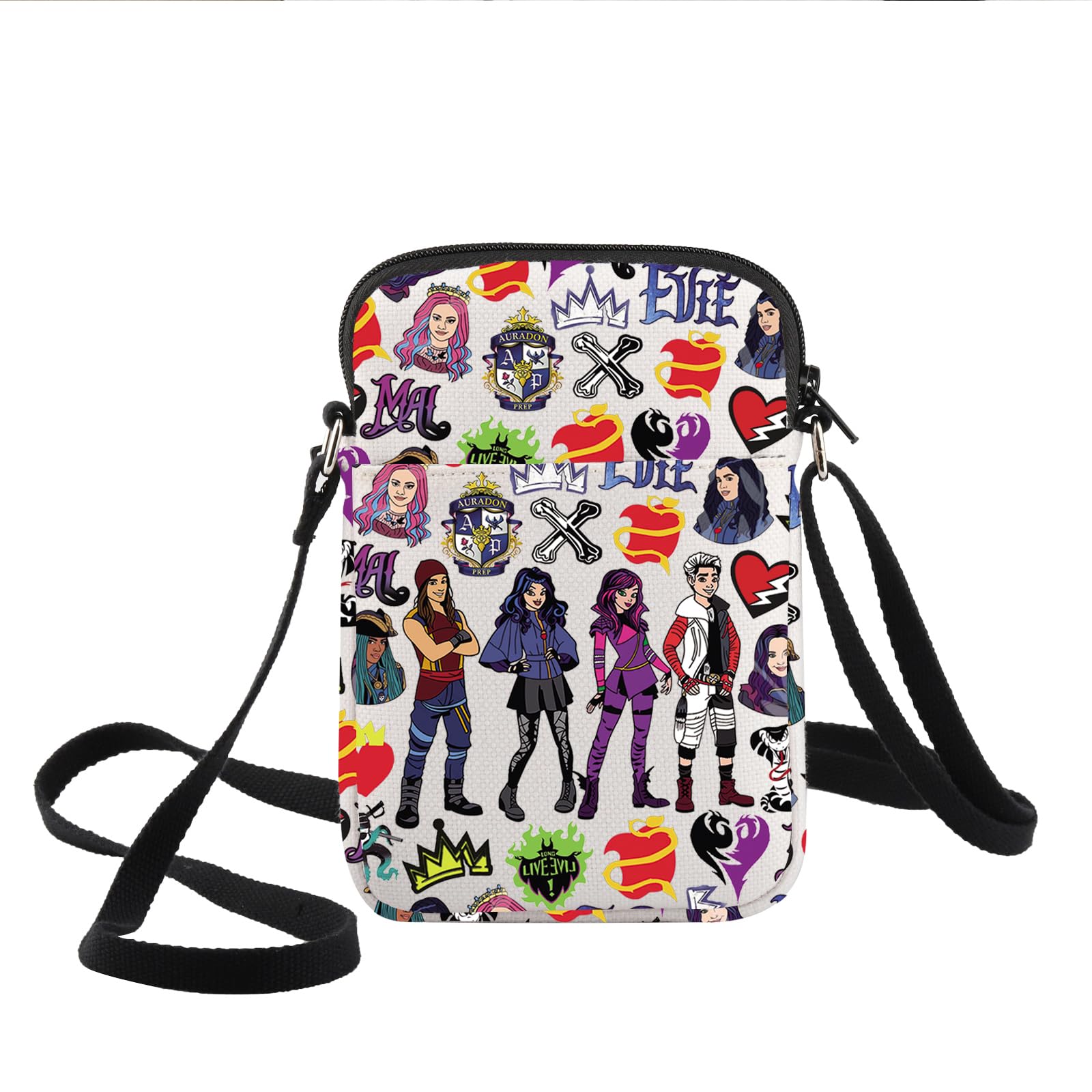 KEYCHIN Mal & Evie Crossbody Bag Jay & Carlos & Jane Fans Gift Audrey & Ben Inspired Shoulder Bag Villain Movie Merch