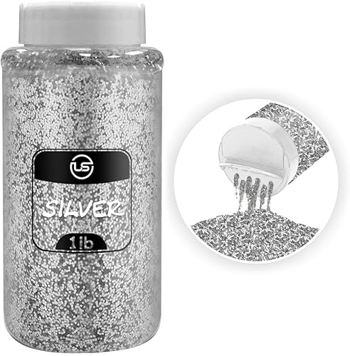 Miniatura 32 de Purpurina navideña para manualidades, 1 libra cada una (4 libras en total) con purpurina fina para manualidades, paquete de 4 confeti de Navidad