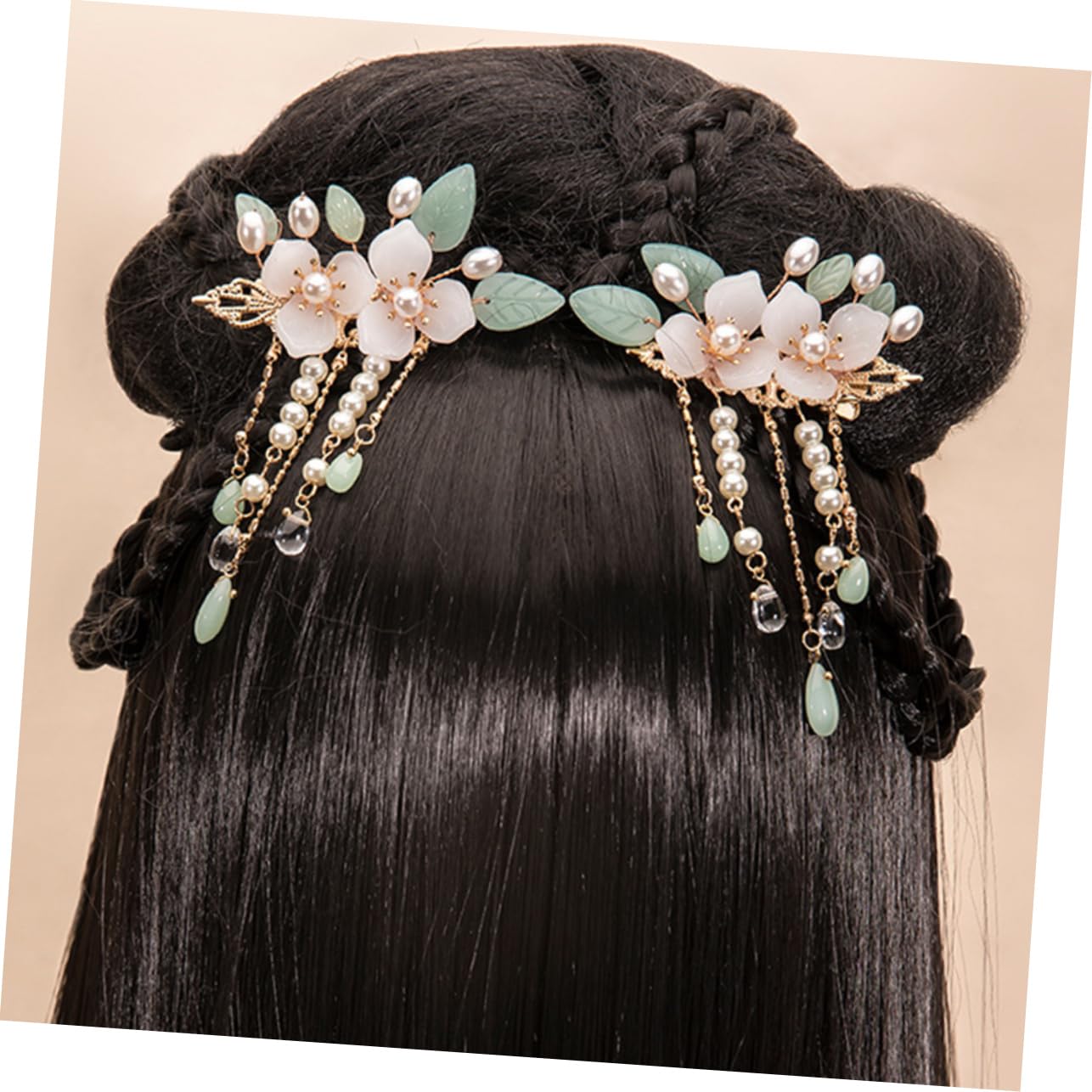 FOMIYES 5 Paare Antiker Paarclip dekorative Haarnadel Haarspangen für Frauen hochzeitshaar schmuck wedding hair accessories Tiara Haarklammer Haarnadel für Frauen Blumen Haarnadeln Glas