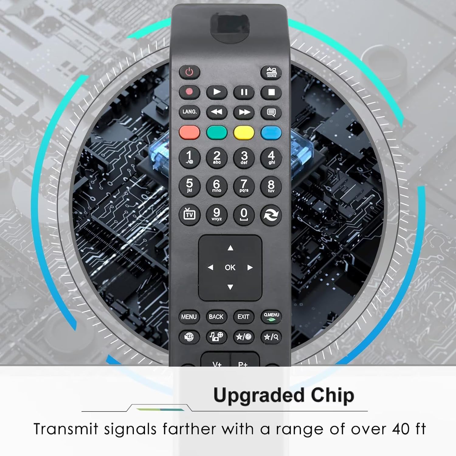 Replacement Remote Control Universal for Polaroid TV P32LED13 P40LED13 P50LED14 JVC TV LT-40DG51J LT-32C345 LT-32C346 BUSH DLED49287HDCNTDFVP ELED55240FHDCNTD LED24265DVDCNTDW LED49292UHDFVP - Image 2