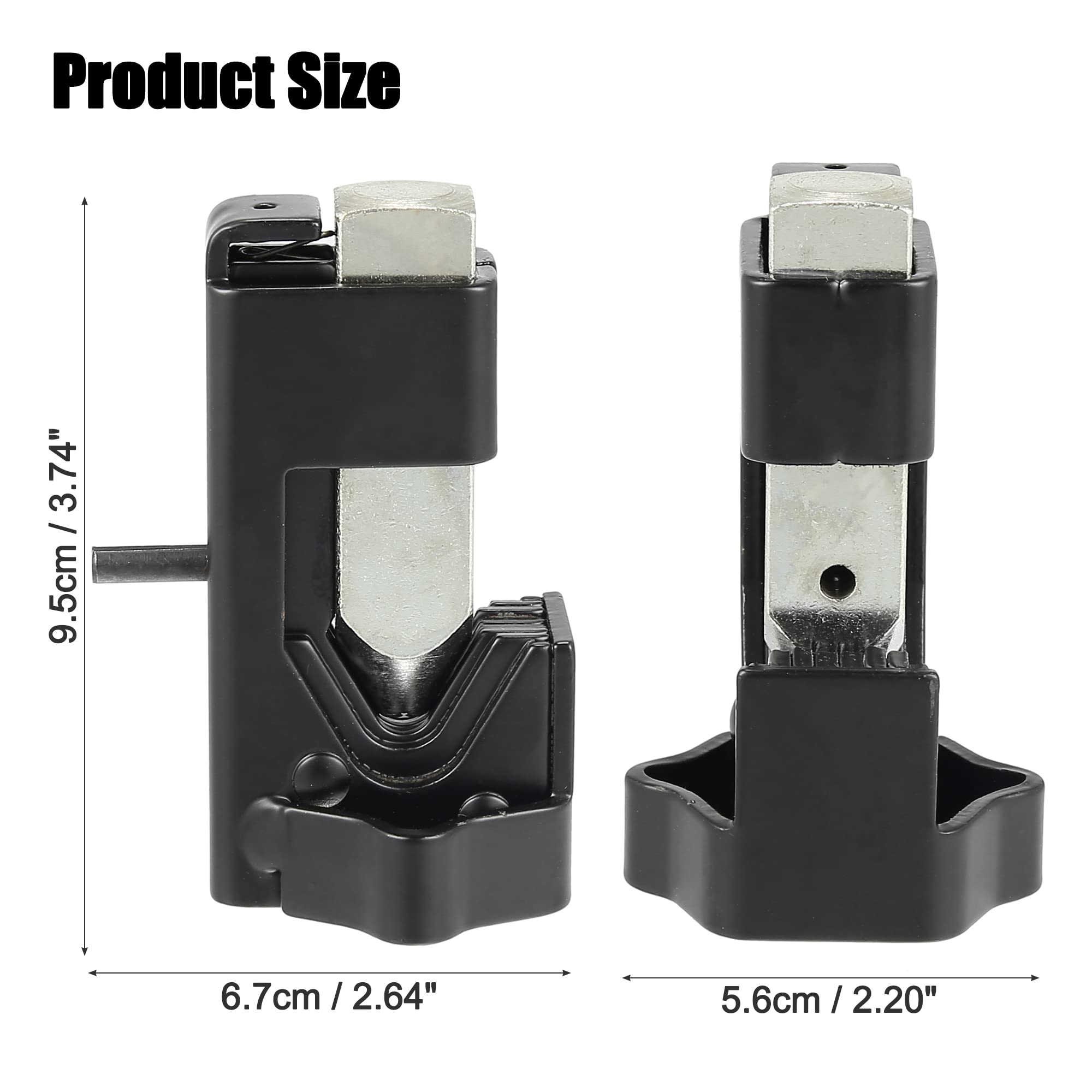 X AUTOHAUX Hammer Lug Crimper Tool Kit with AWG4-5/16" Lug Connectors AWG 8-4/0, Black, Silver Tone, 3.74"x2.64"x2.20" - Image 4
