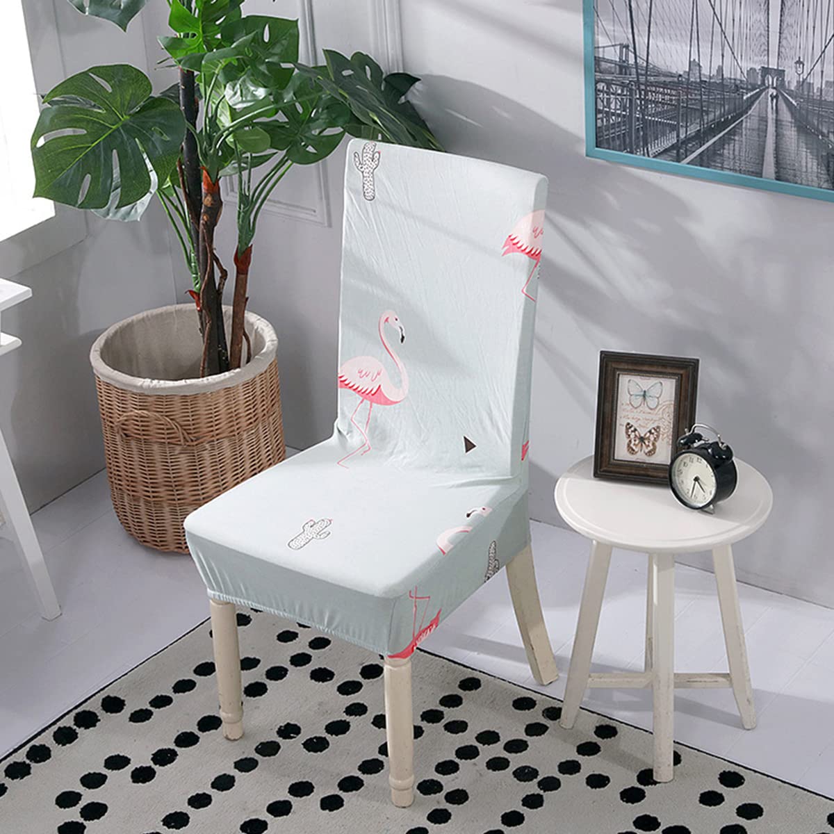 CHNSHOME Coprisedia scandinava Elasticizzate Fodere per sedie da Pranzo Scandina