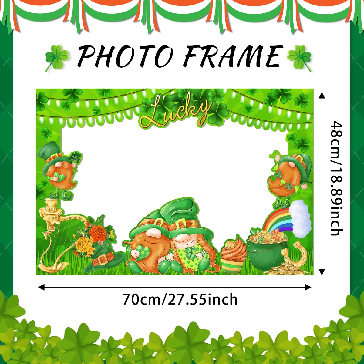 HOWAF 16 Stück St Patricks Day Accessoires Brille, Saint