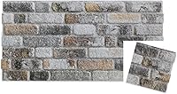 Vista 42 de IZODEKOR Paneles de pared con efecto ladrillo 3D, revestimiento, aspecto de piedra, paneles de espuma de poliestireno para sala de estar, cocina
