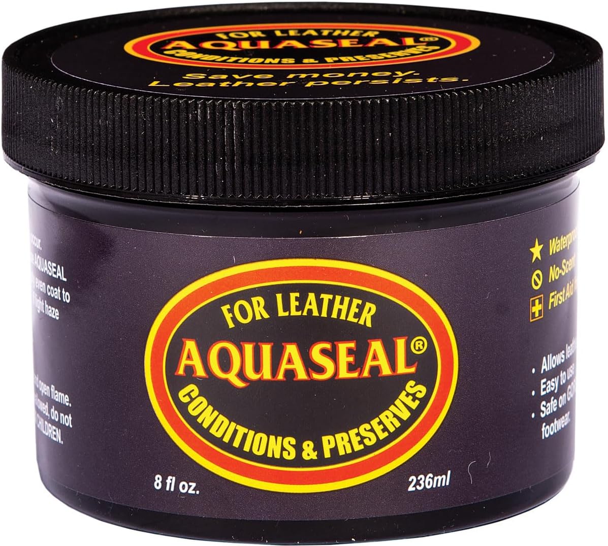 AQUA SEAL Aquaseal for Leather-8oz Creme
