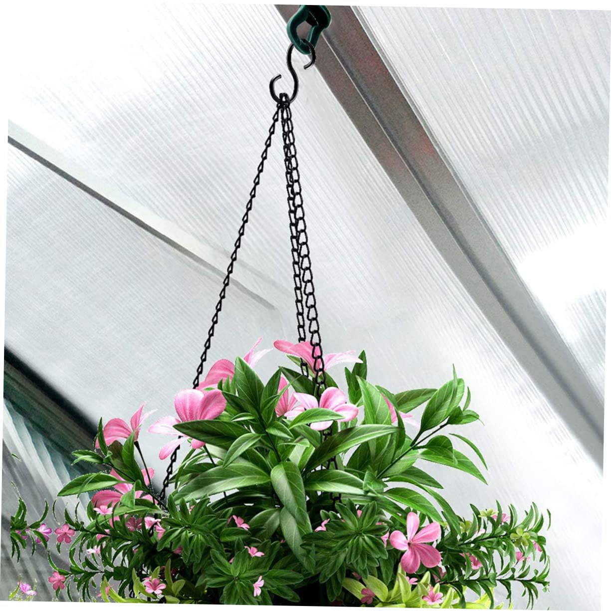 HEMOTON 3 Ensembles Crochet pour Pot De Fleurs Suspendu Cintres De Support De Plante Crochets De Panier Suspendu Crochets De Pot pour Suspendre Cintres À Fleurs Plastique 20 Pièces * 3