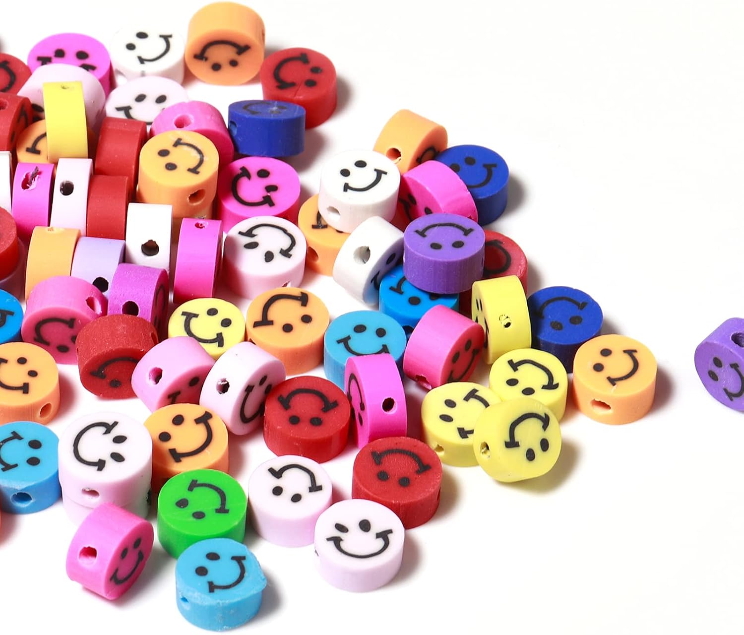 Buy Smiley Face Beads Multicolor Soft Ceramic Mixed Smiley Beads 10mm Round Oval Smiley Face Spacer Beads For Jewelry Making Diy Ankle Bracelets Necklaces Jewelry Pendants 0pcs Set Online In Uk B094f5f6xp