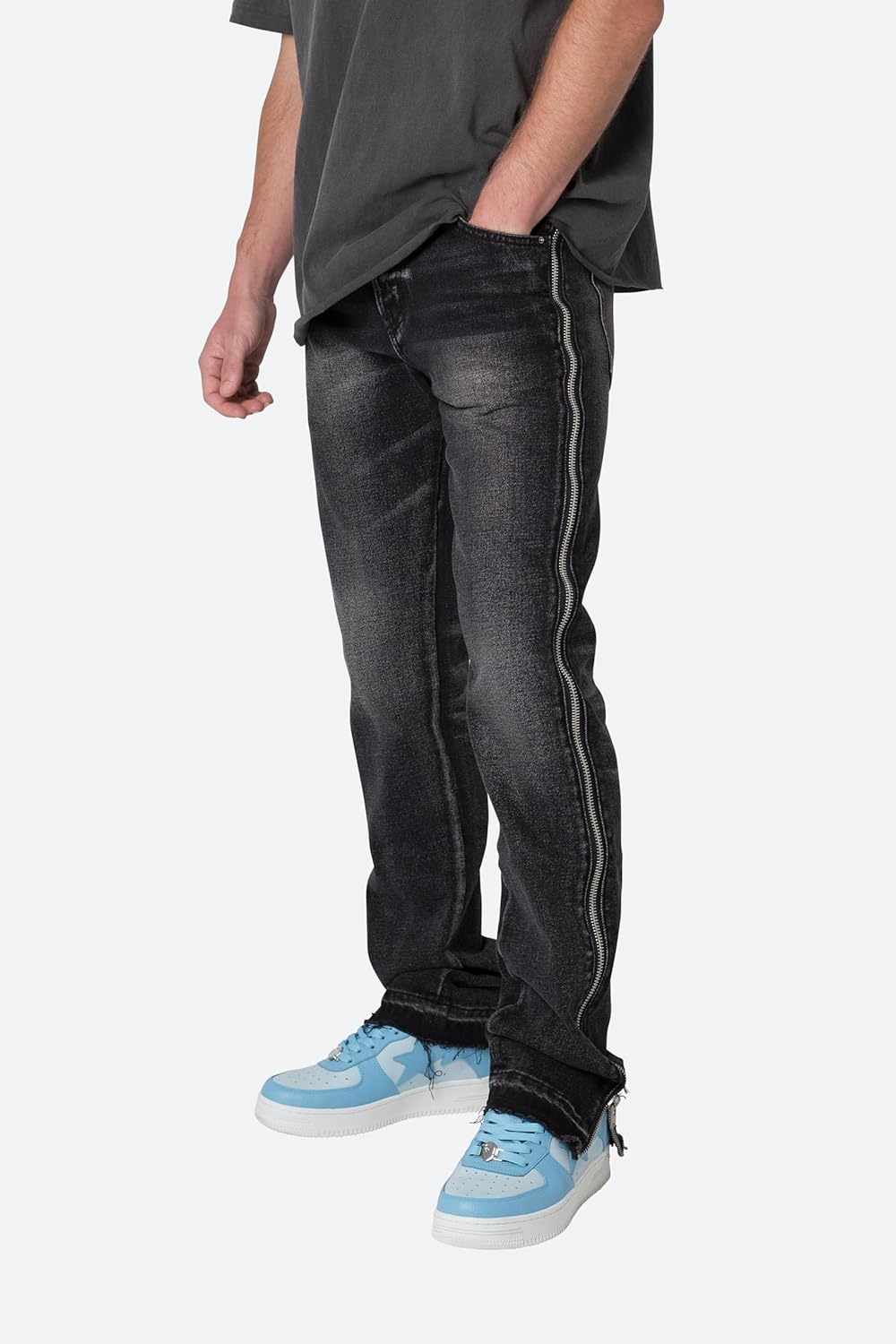 mnml Men's Mnml D558 Straight Stripe Denim