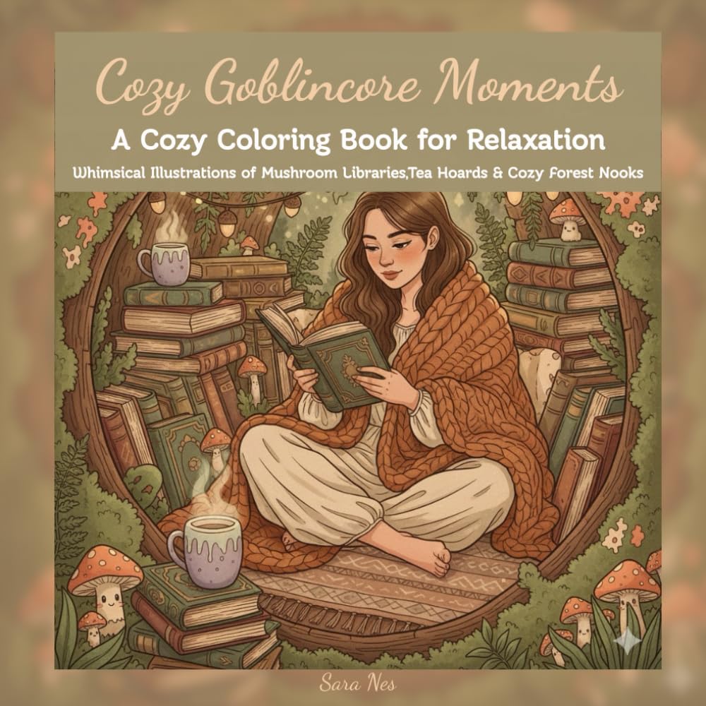 Cozy Goblincore Moments: A Cozy Coloring Book for Relaxation