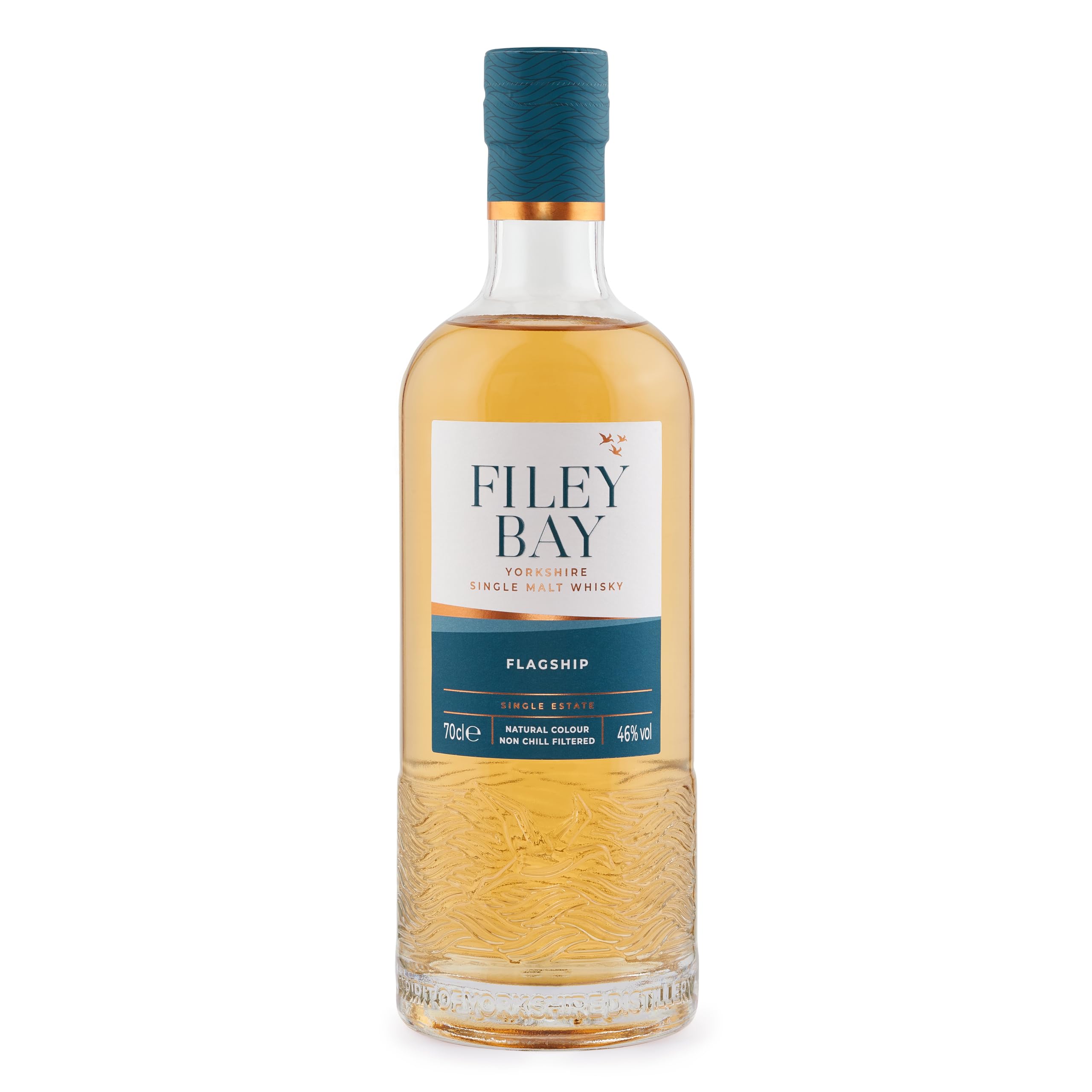 Spirit of Yorkshire - Filey Bay Flagship Whisky 46% vol. Single Malt Whisky in Geschenkpackung (1 x 0.7 l)