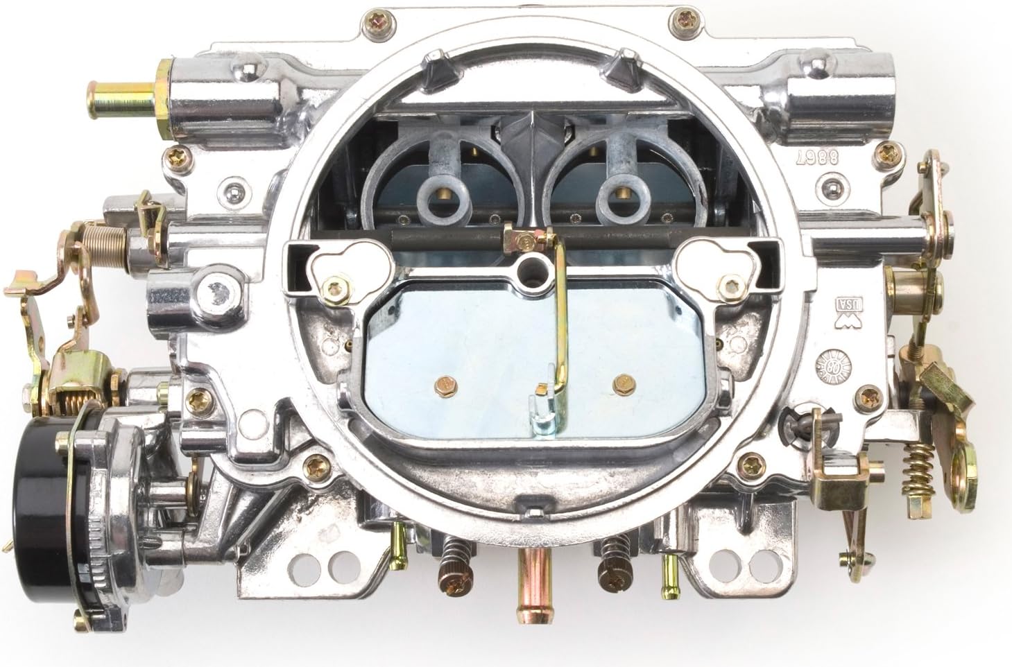 Edelbrock 1400 Performer 600 CFM Square Bore 4-Barrel Air Valve Secondary Electric Choke New Carburetor : Automotive