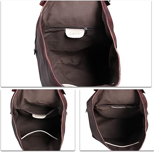 Miniatura 7 de Genuine Leather Sling Bags Hiking Sling Backpacks Vintage Handmade Crossbody Chest Daypack Anti-theft Shoulder Bag Satchel