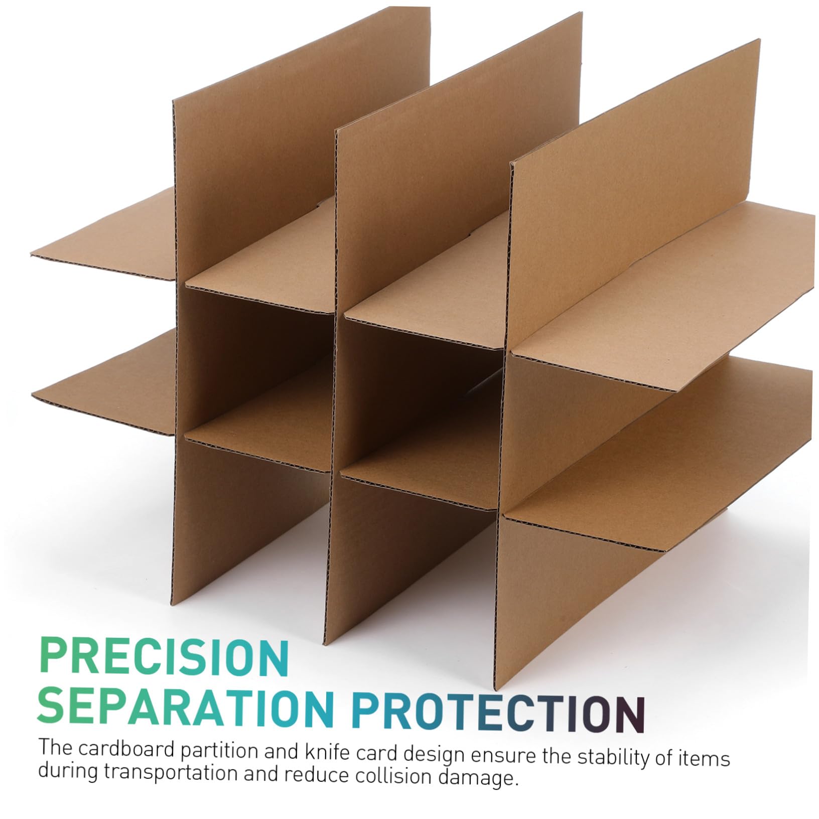 Uonlytech Conjunto de Material de Embalaje Kit de Embalaje de Divisores de Cartón para Cajas de Mudanza Insertos de Cartón Protectores de Envío Materiales de Laminas de Carton Corrugado