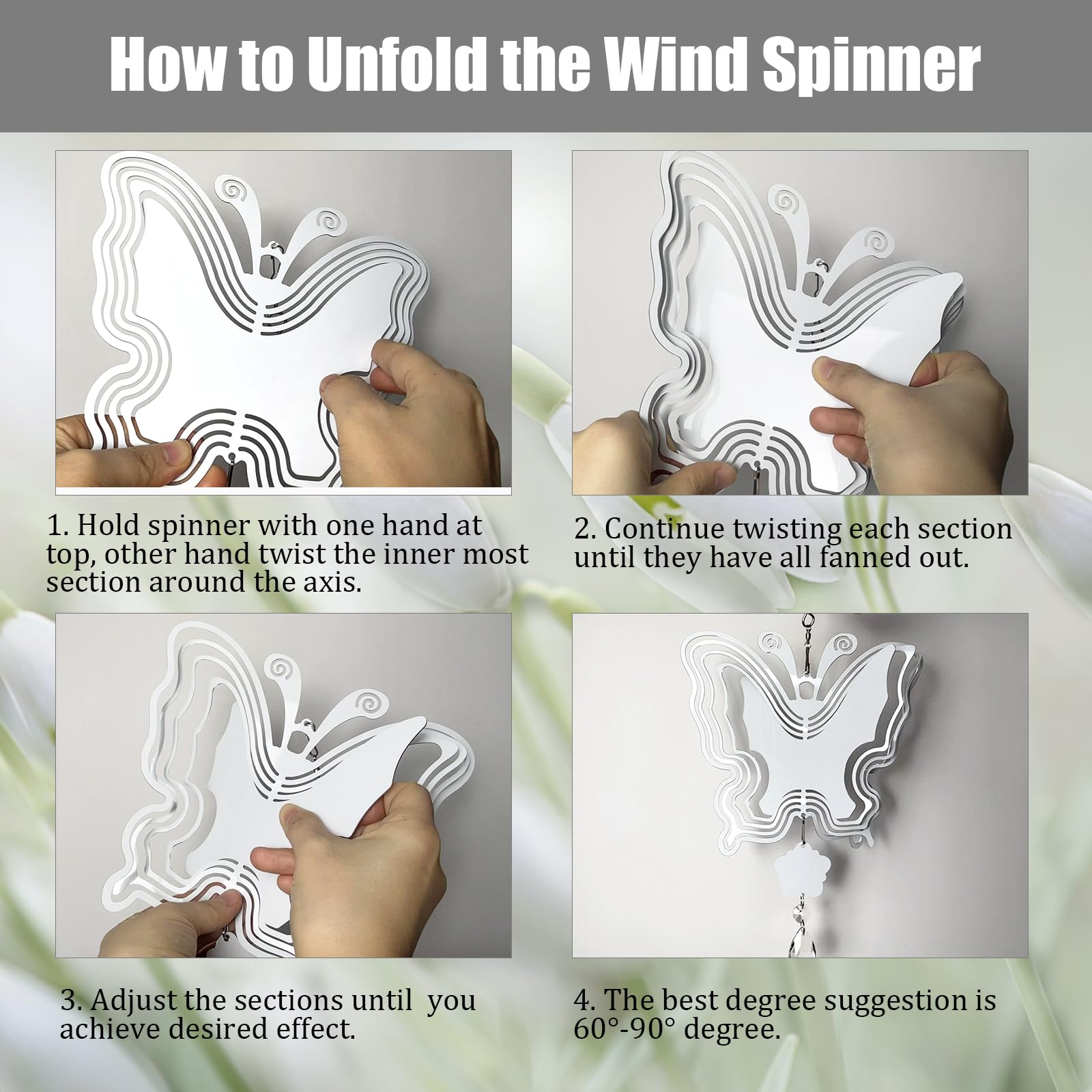 Aazon.co: 5 Pack 10 Inch Subliation Wind Spinner Blanks, 3D Aluinu