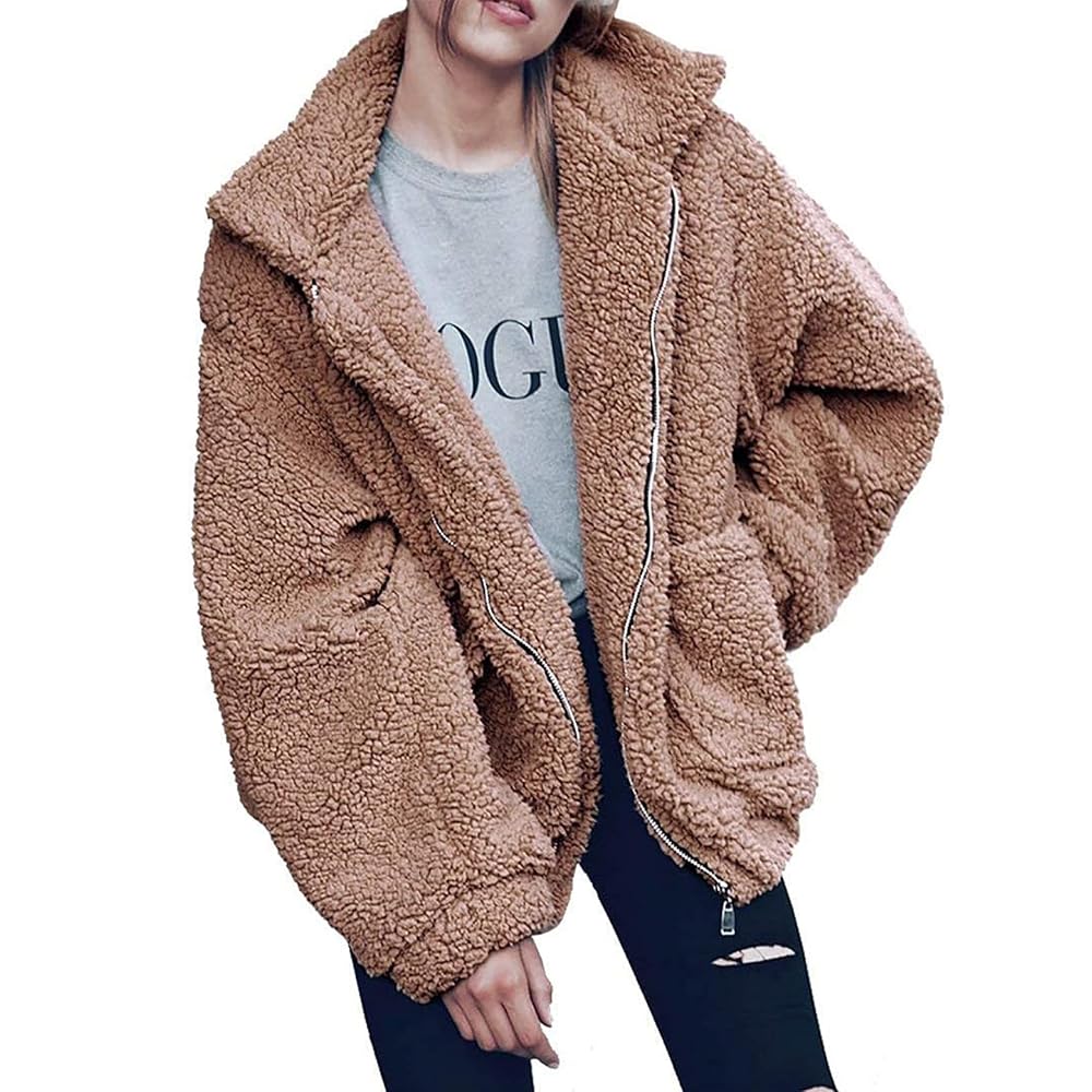 PRETTYGARDEN Oversized Sherpa Fleece Jacket