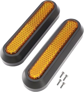 SING F LTD 2PCS Rear Side Wheel Cover Reflector Protective Decals Replacement Compatible with Xiaomi M365 Essential 1S Pro Pro 2 Electric Scooter - Spare Parts for E-Scooter