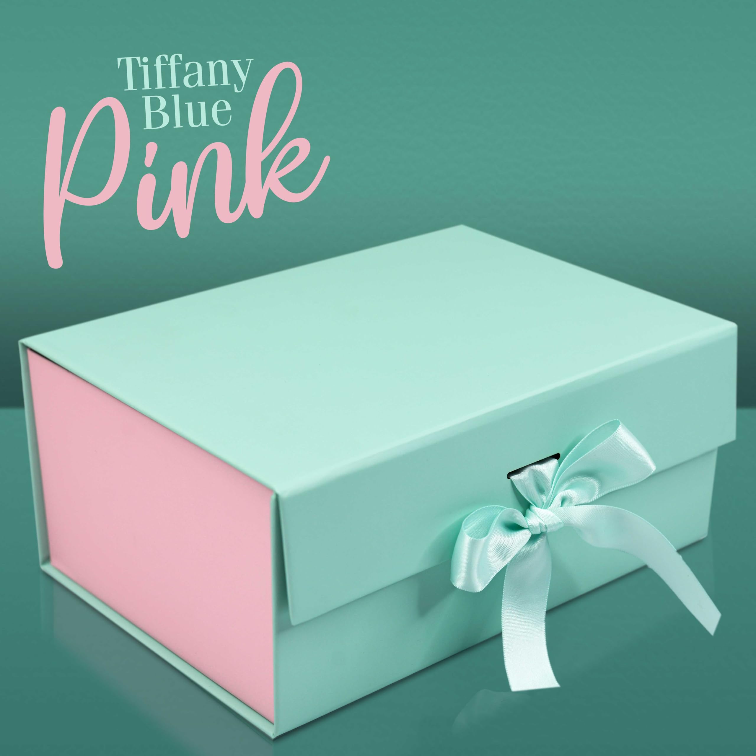 RBS® - Gift Box for Packing (23 x 16 x 10cm) Hamper Boxes for Gift Empty (1 Pack) Box for Gift Packing Holds Upto 5kg Multipurpose Gifting & Gift Packaging Box for Wedding (Tiffany Blue) 3