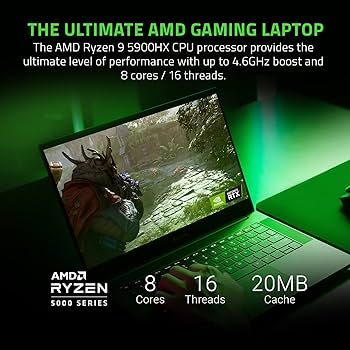【希少品】Razer brade14 （RTX3080・165FPSモデル） Amazon.com: Razer Blade 14 Gaming Laptop: AMD Ryzen 9 5900HX