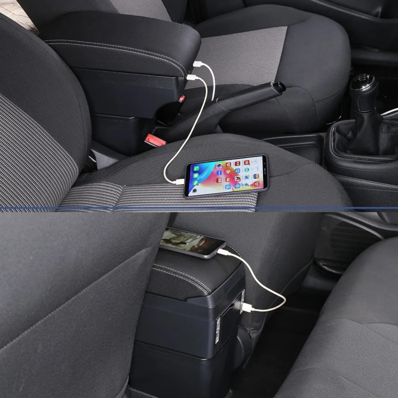 Dla Skoda Dla Octavia Dla Skoda Dla Yeti Mk2 A5 Schowek w podłokietniku samochodowym Schowek w podłokietniku Akcesoria samochodowe Części wewnętrzne Prosta instalacja