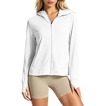 Womens UPF 50+ Sun Protection Hoodie Jacket Long Sleeve Cooling Shirts Hiking Outdoor with Thumb Holes