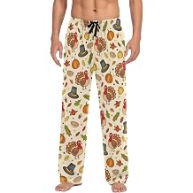 Mens Straight-Fit Pajama Pant Jersey Sleep Pjs Bottoms with Pocket Drawstring