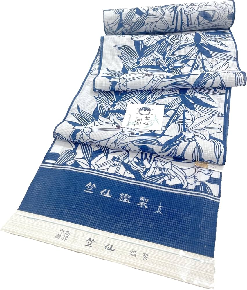 C**様 竺仙注染宮下真理子デザイン朝顔 楽天市場】竺仙 浴衣 ちくせん 反物 ゆかた 紅梅小紋 お仕立て