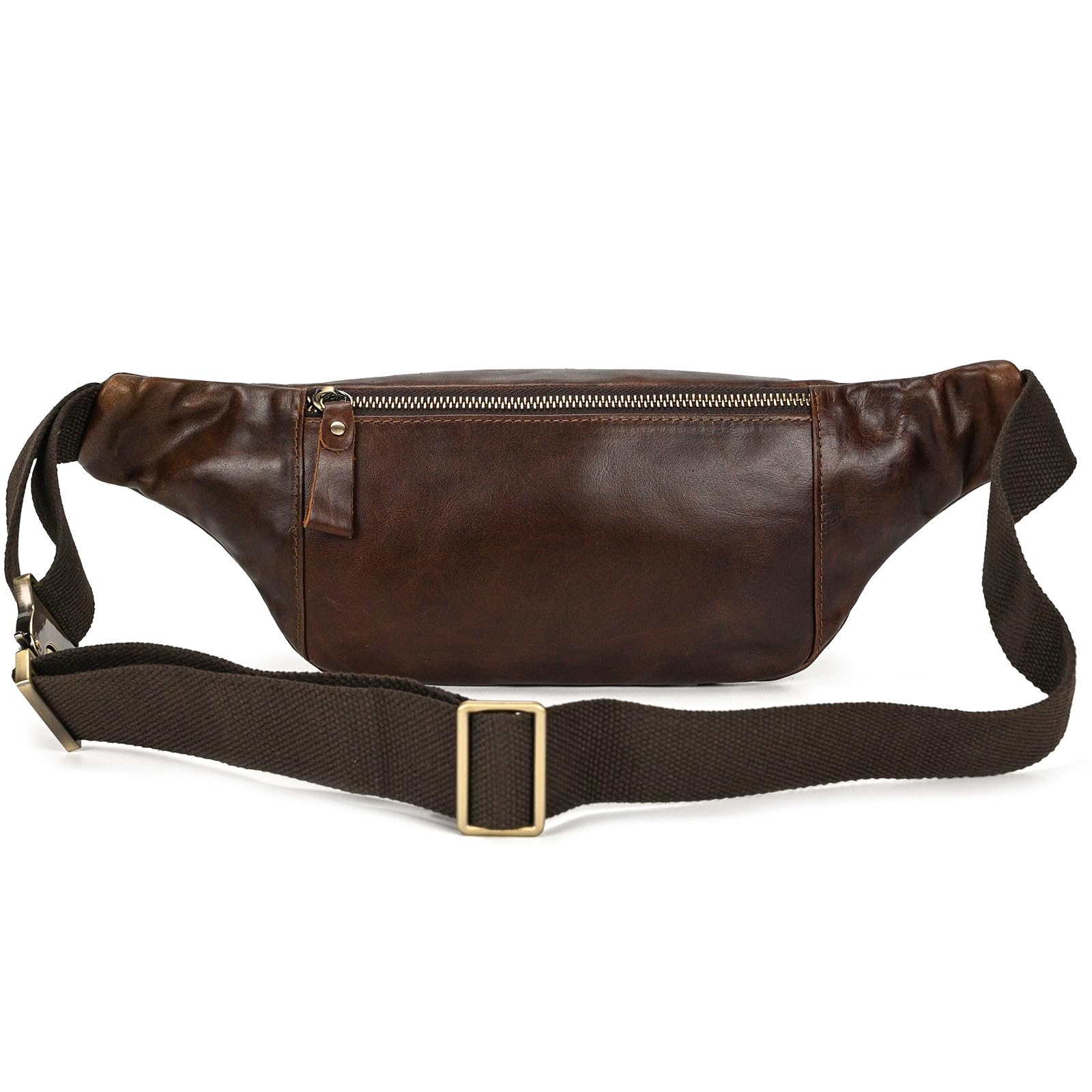 LUUFAN Fanny - Riñonera de Piel para Hombre, para Correr, Hip Bum, Paquete Fino, para Exteriores, Compras y Viajes