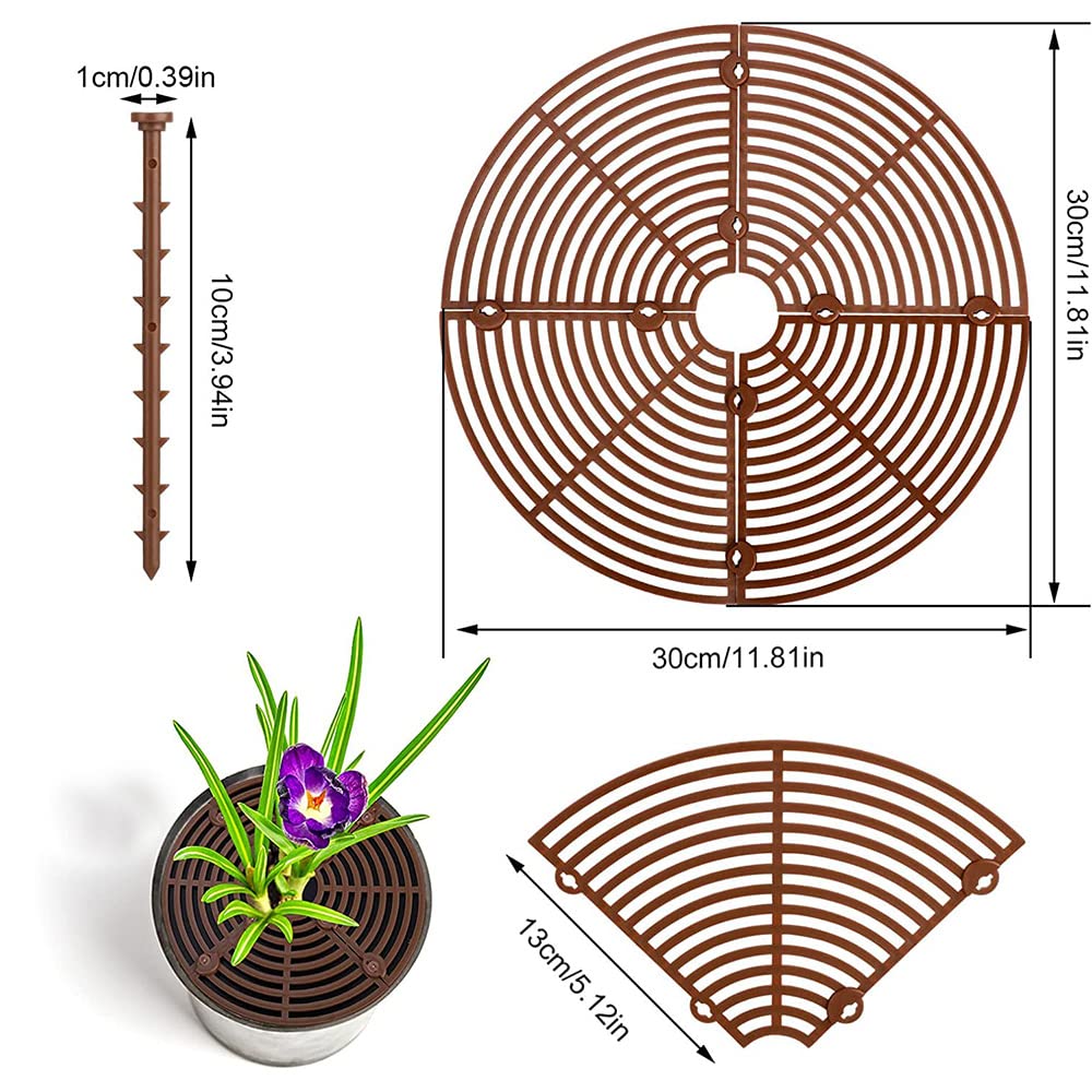 Mandeep Grilles De Protection Pour Pot De Fleurs Anti-Chat Anti